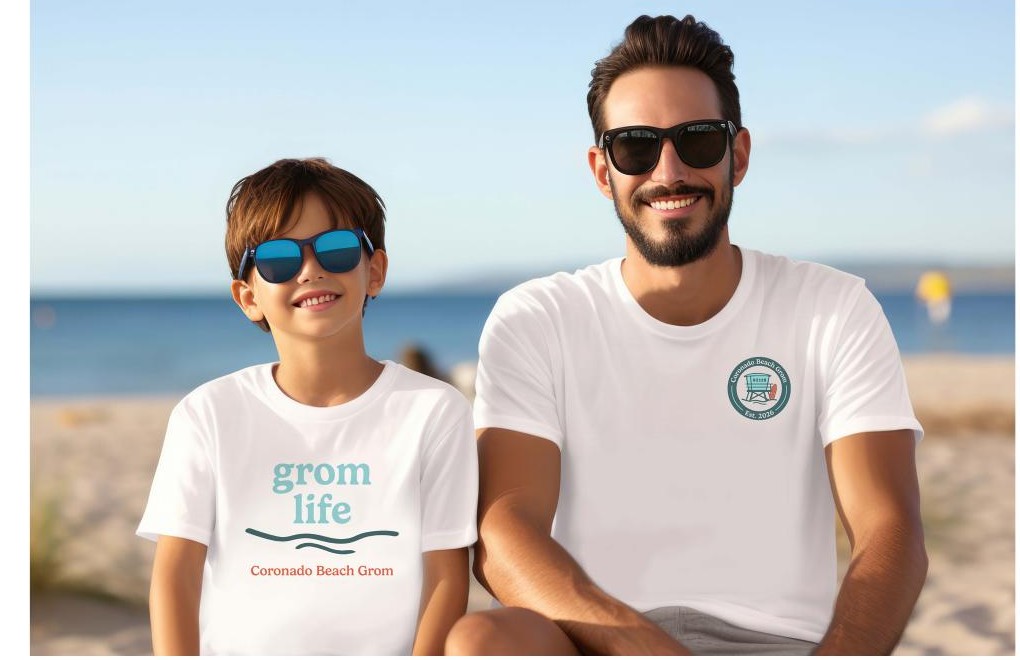 Coronado Beach Grom grom life shirt mockup